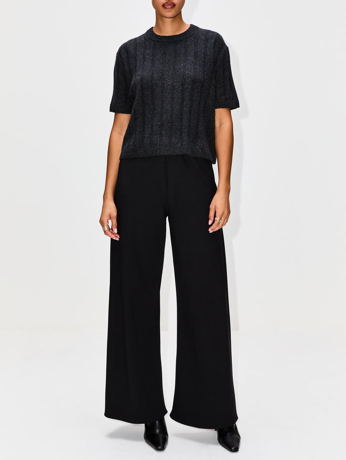 Duke Boxy Sweater,ELYSEWALKER LABEL,CHARCOAL,Image 1