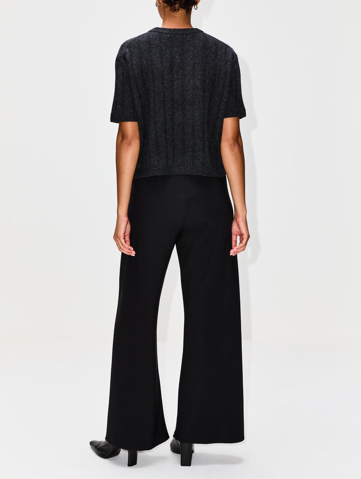 Duke Boxy Sweater,ELYSEWALKER LABEL,CACAO BROWN,Image 3