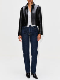 Bleeker Jacket,NOUR HAMMOUR,BLACK,Image 4