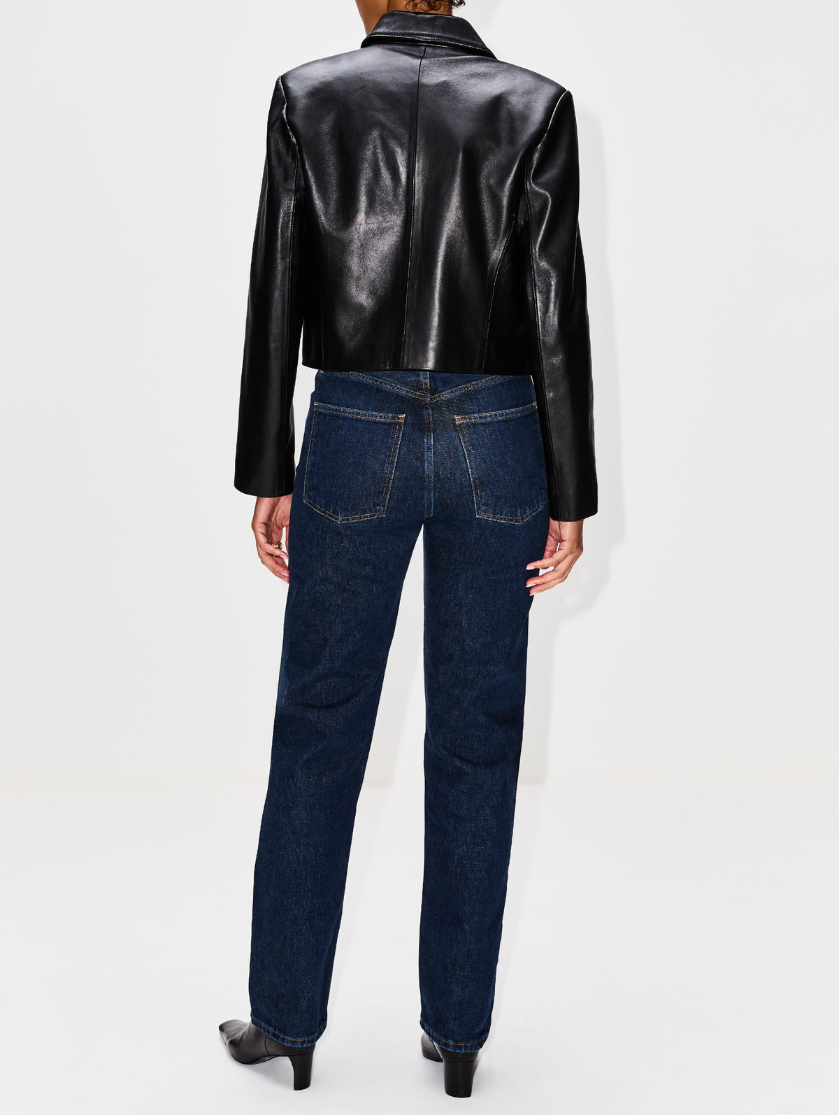 Bleeker Jacket,NOUR HAMMOUR,BLACK,Image 5