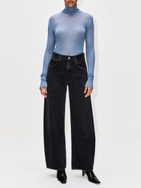 Knitted Turtleneck Top,PETAR PETROV,DOVE,Image 2