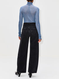 Knitted Turtleneck Top,PETAR PETROV,DOVE,Image 3