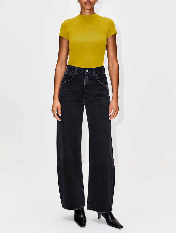 Elemental Baby Tee,PARIS GEORGIA,MUSTARD,Image 1