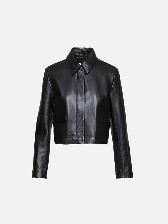 Bleeker Jacket,NOUR HAMMOUR,BLACK,Image 1