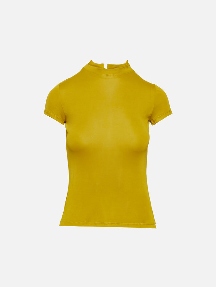 Elemental Baby Tee,PARIS GEORGIA,MUSTARD,Image 1