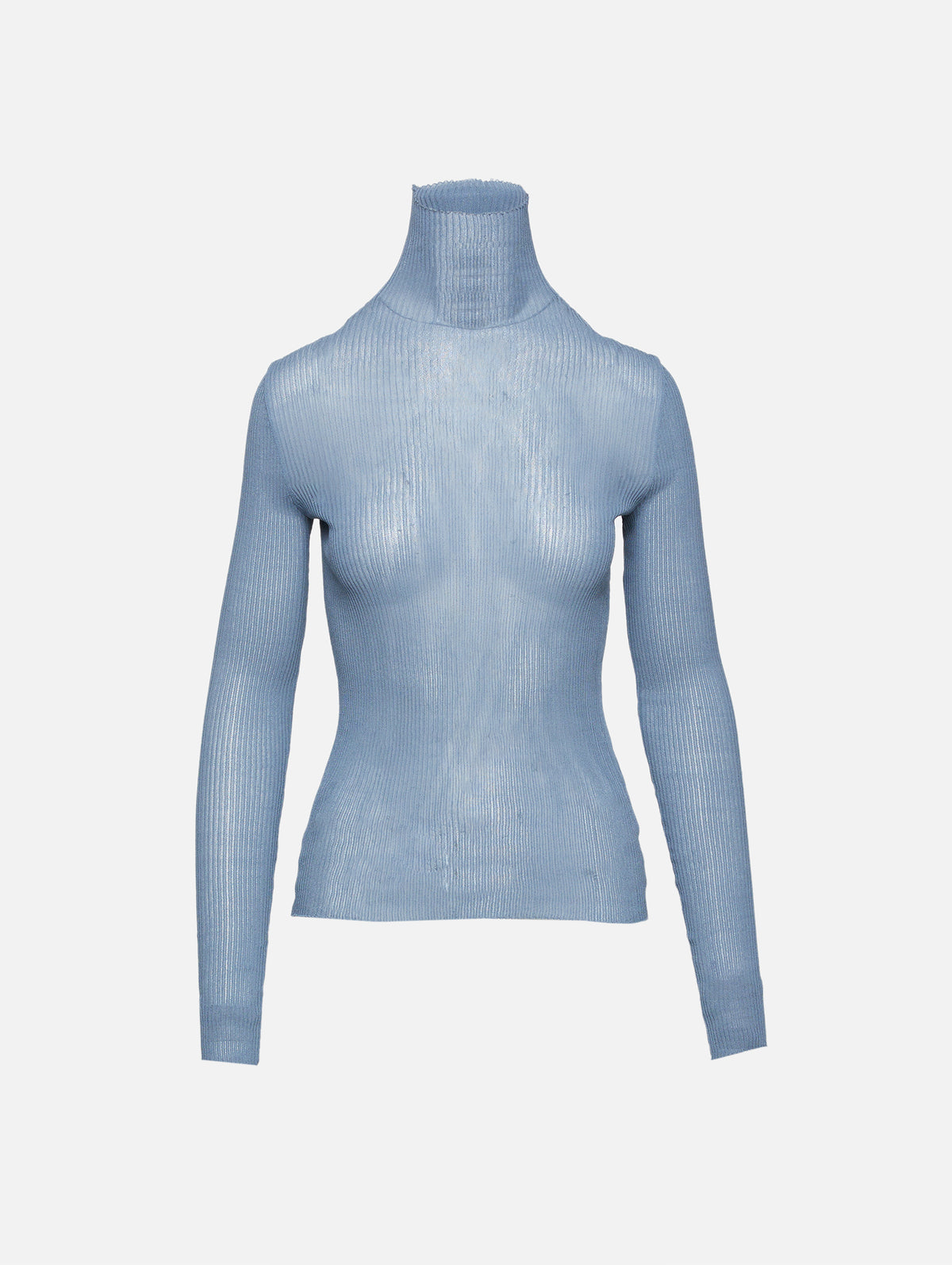 Knitted Turtleneck Top,PETAR PETROV,DOVE,Image 1