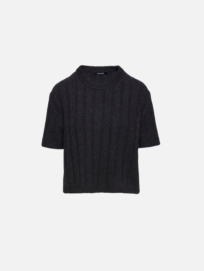 Duke Boxy Sweater,ELYSEWALKER LABEL,CHARCOAL,Image 1