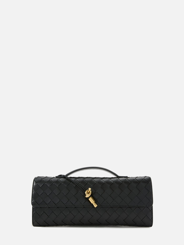 Andiamo Long Clutch,BOTTEGA VENETA,BLACK,Image 1