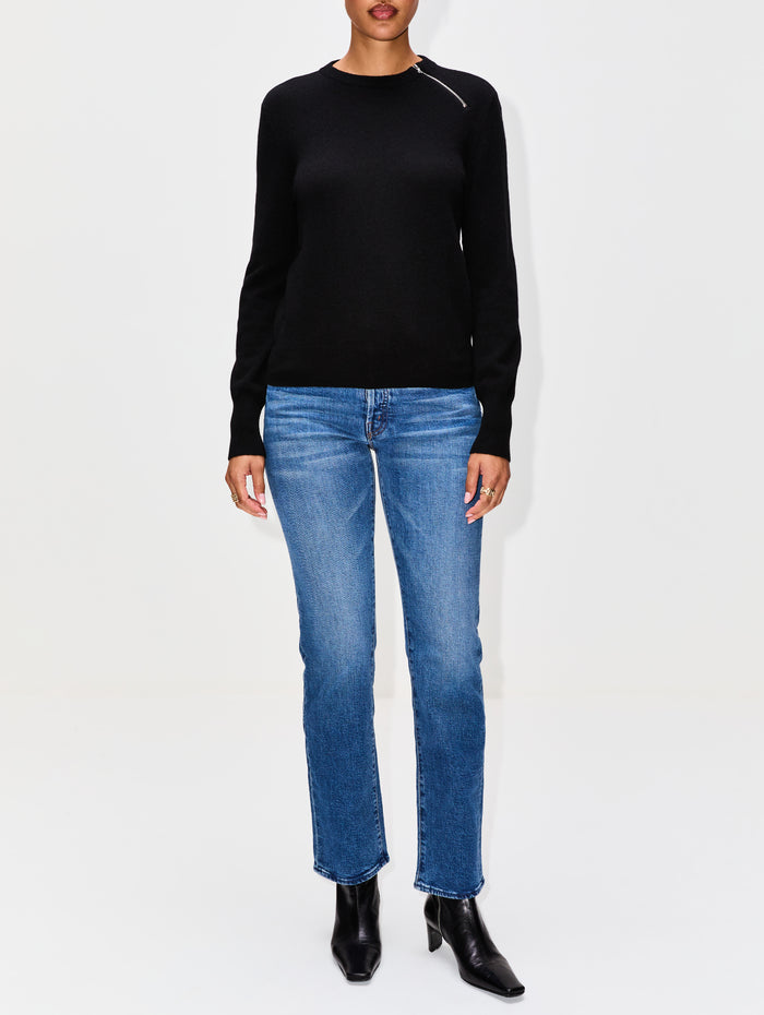 Beau Sweater,PARTOW,BLACK,Image 1