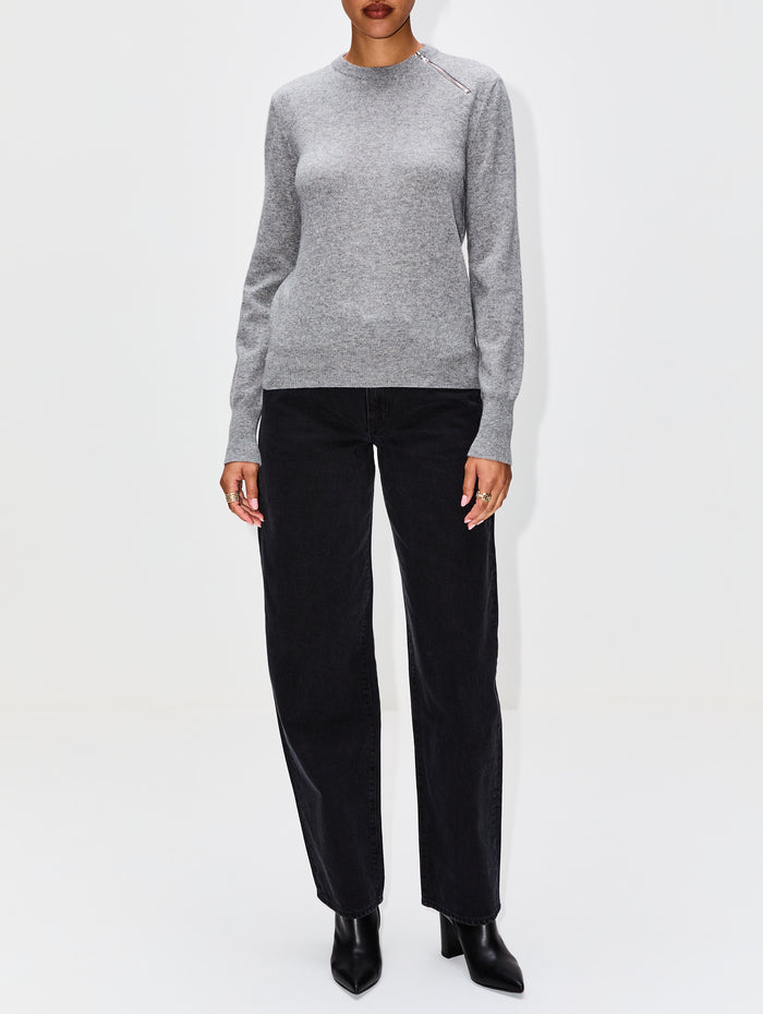 Beau Sweater,PARTOW,HEATHER GREY,Image 1
