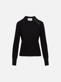 Beau Sweater,PARTOW,BLACK,Image 1