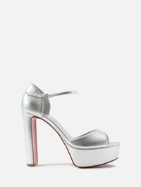 Sandaloo Platform 130mm,CHRISTIAN LOUBOUTIN,SILVER,Image 1