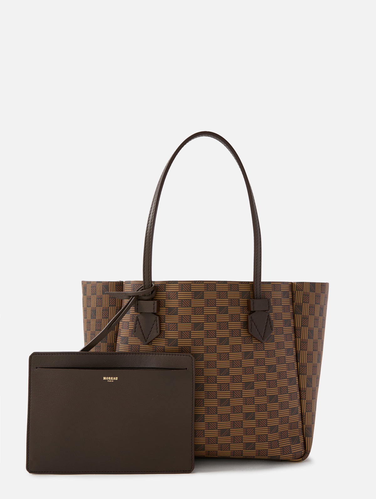 Vincennes Tote,MOREAU PARIS,CHOCOLATE/CHOCOLATE,Image 3