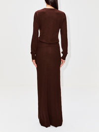 Vola Skirt,AYA MUSE,CHOCOLATE,Image 4
