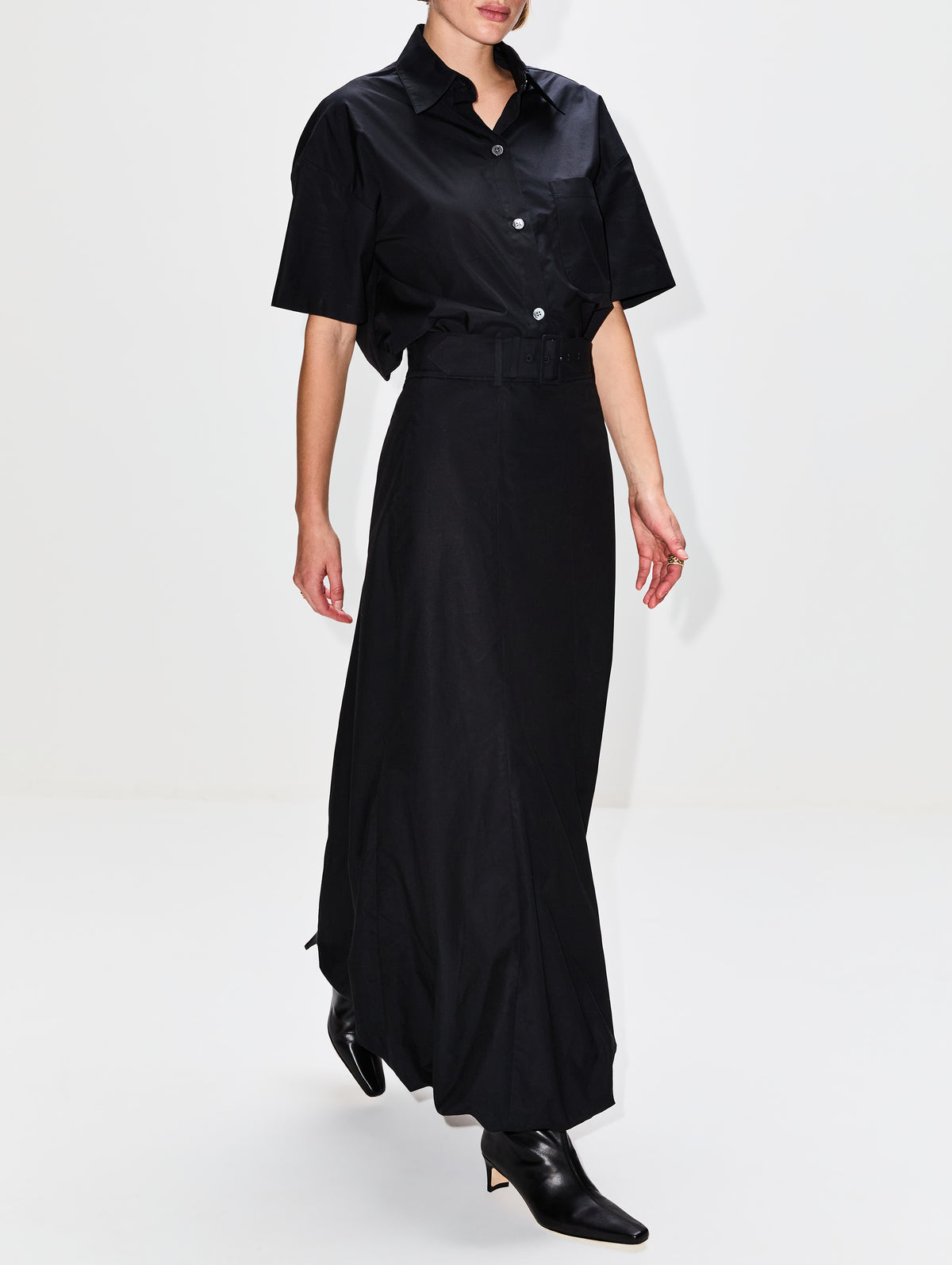 Phaedra Is Her Name Skirt,TWP,BLACK,Image 3