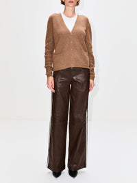 Soft Touch V Neck Cardigan,ZEYNEP ARCAY,OFF WHITE,Image 2