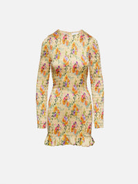 Robe Dress,RABANNE,FLOWER YELLOW,Image 1