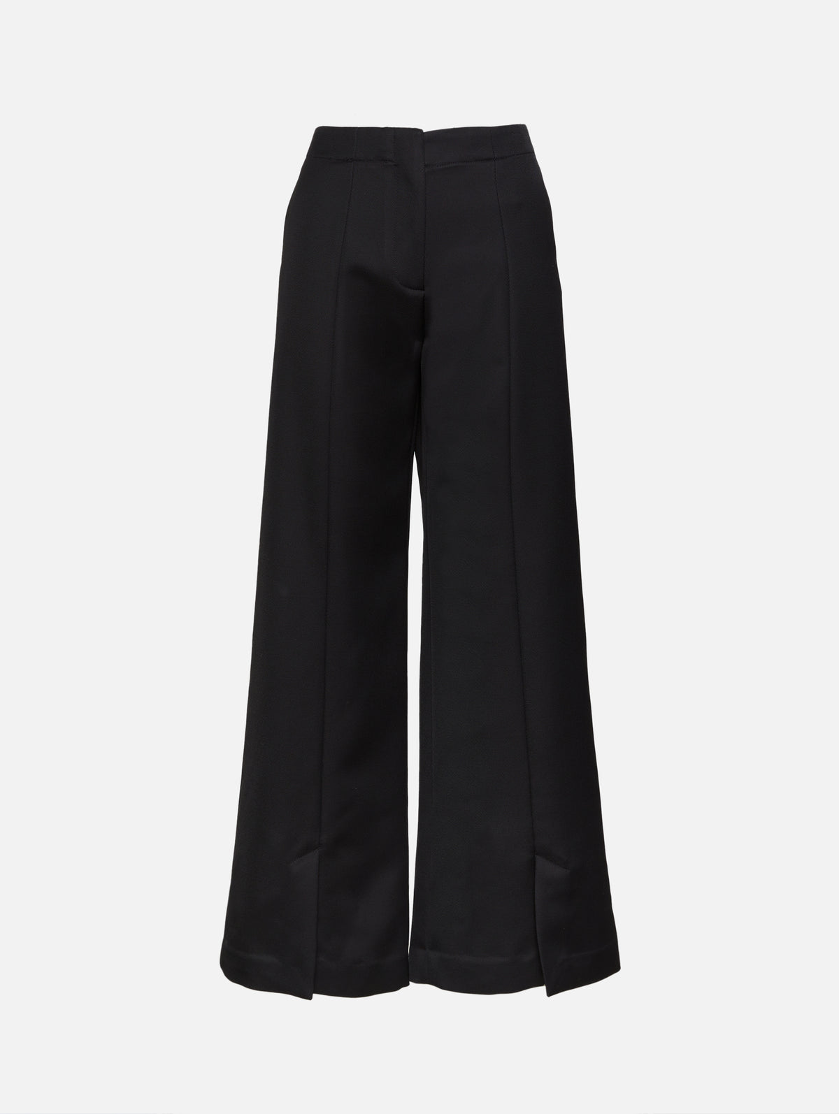 Vent Hem Pant,ROSETTA GETTY,BLACK,Image 1