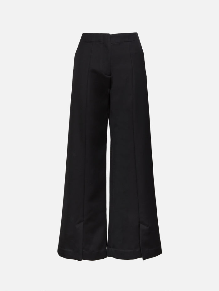 Vent Hem Pant,ROSETTA GETTY,BLACK,Image 1