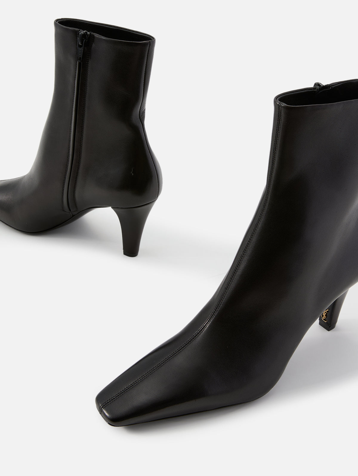 Jill Bootie 75mm,SAINT LAURENT,MARRON GLACE,Image 2