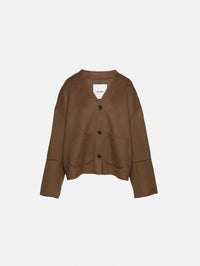 Dodie Cardigan,NANUSHKA,CHOCOLATE CHIP,Image 1
