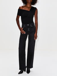Etienne Bodysuit,AGOLDE,BLACK,Image 2