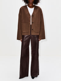 Dodie Cardigan,NANUSHKA,CHOCOLATE CHIP,Image 2
