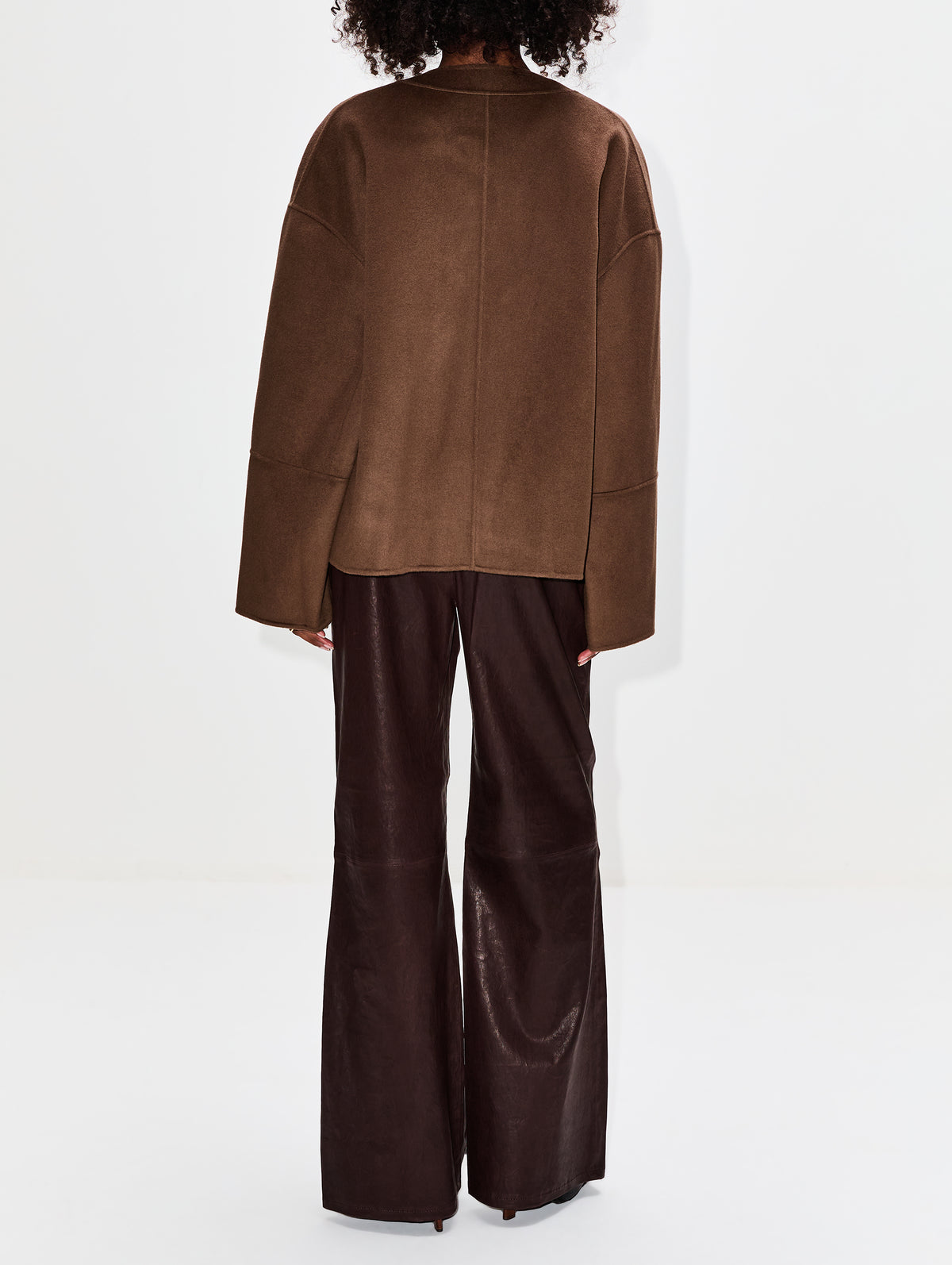 Dodie Cardigan,NANUSHKA,CHOCOLATE CHIP,Image 3