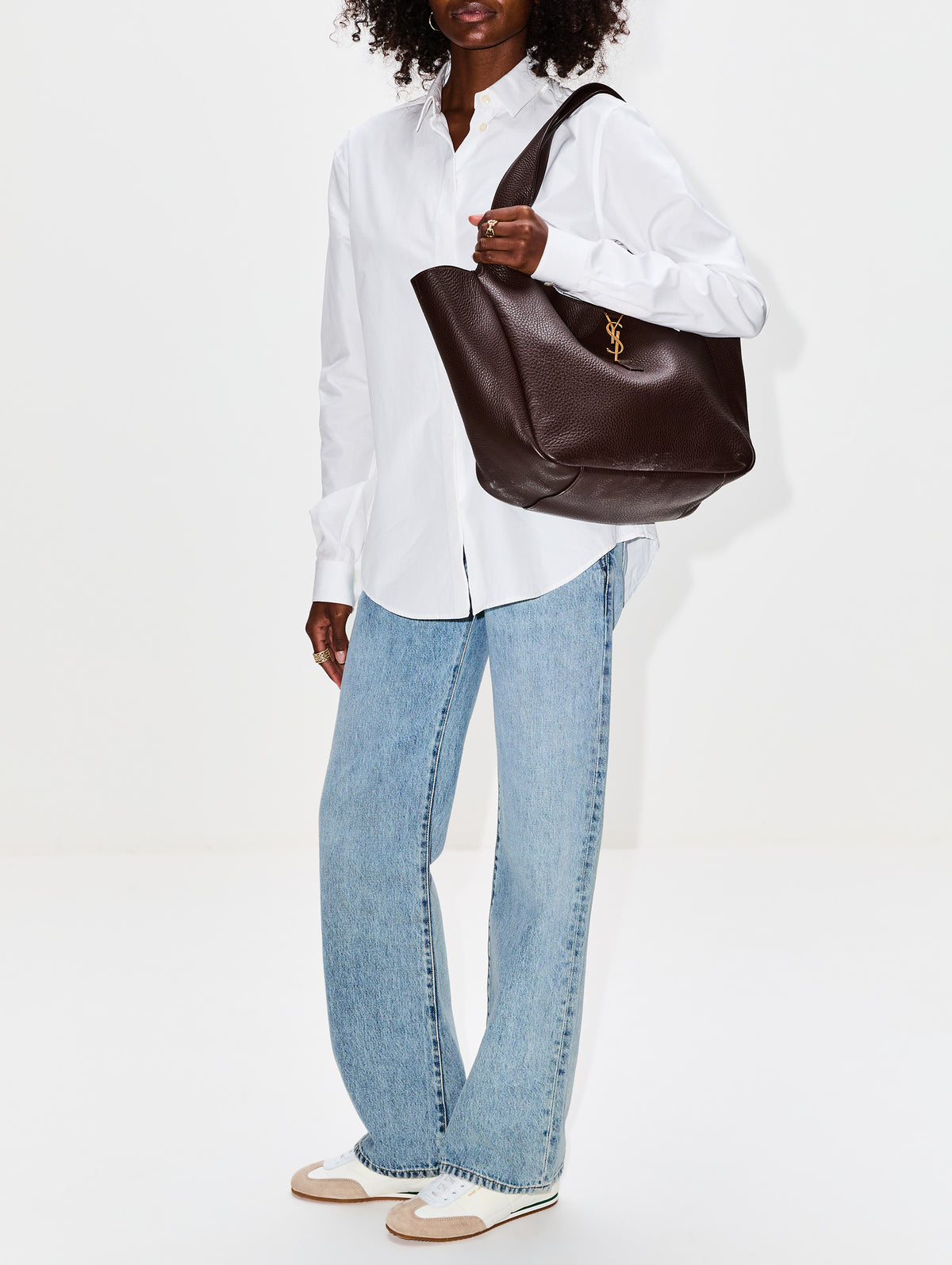 Bea Bag,SAINT LAURENT,MARRON FONCE,Image 2