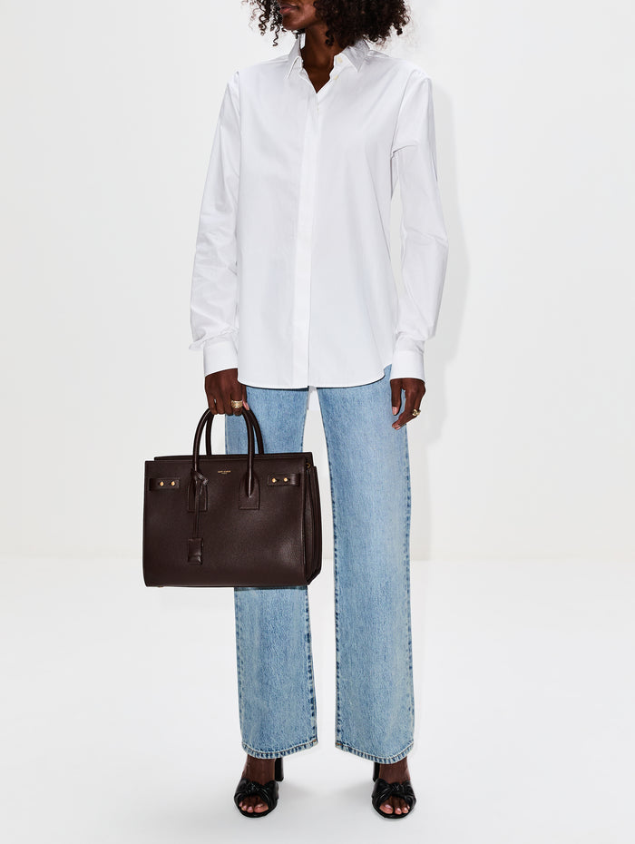 Small Sac De Jour Bag,SAINT LAURENT,DARK SWEET CHOCOLATE,Image 1