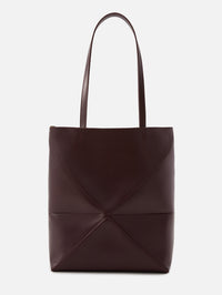 Medium Puzzle Tote,LOEWE,DARK BURGUNDY,Image 3