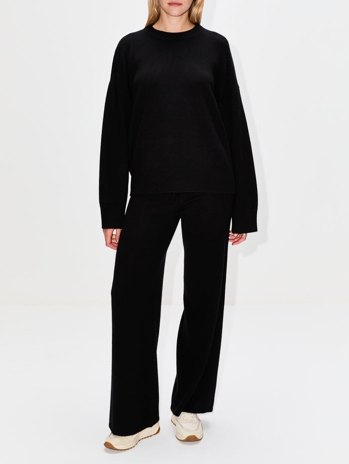 Dash Cashmere Pant,ELYSEWALKER LABEL,BLACK,Image 1