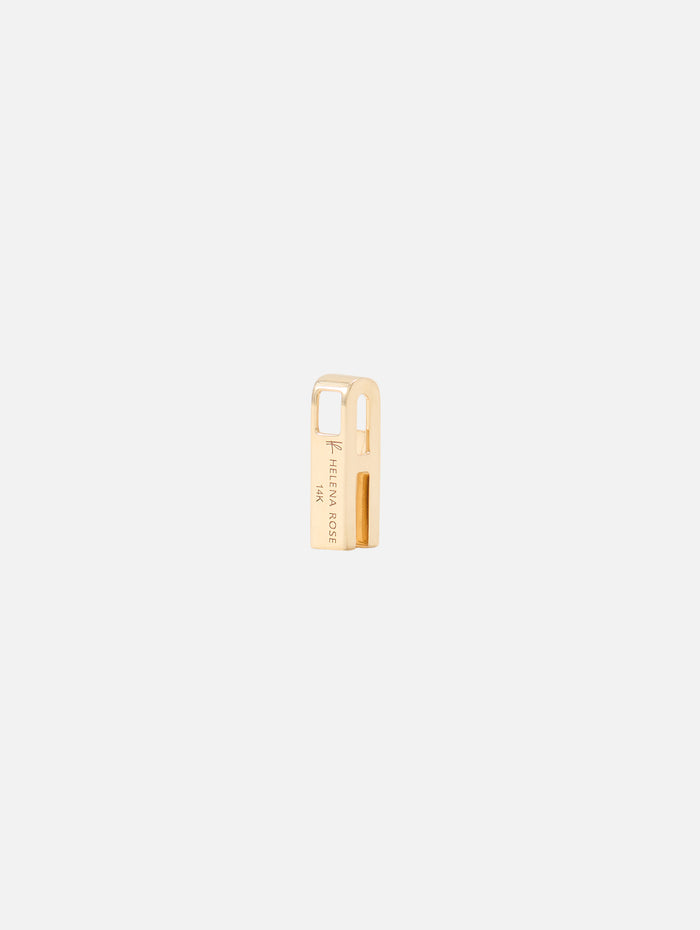 Classic Chunky Slide On Charm,HELENA ROSE,YELLOW GOLD,Image 1
