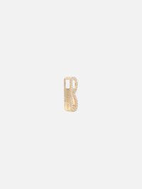 Pave Initial Slide On Charm,HELENA ROSE,YELLOW GOLD,Image 2