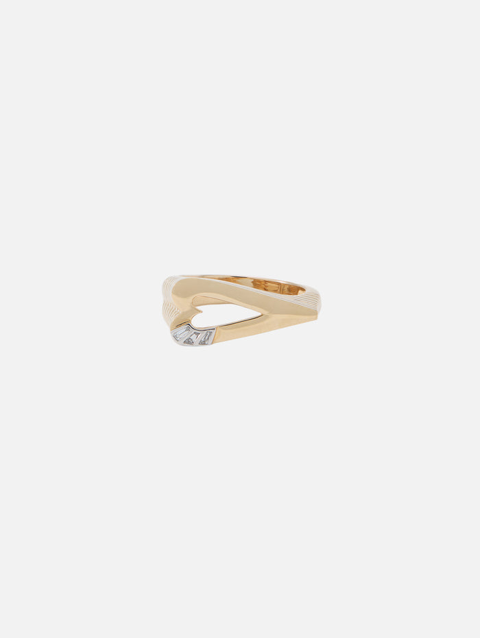 Grandsize Heart Ring,HELENA ROSE,YELLOW GOLD,Image 1