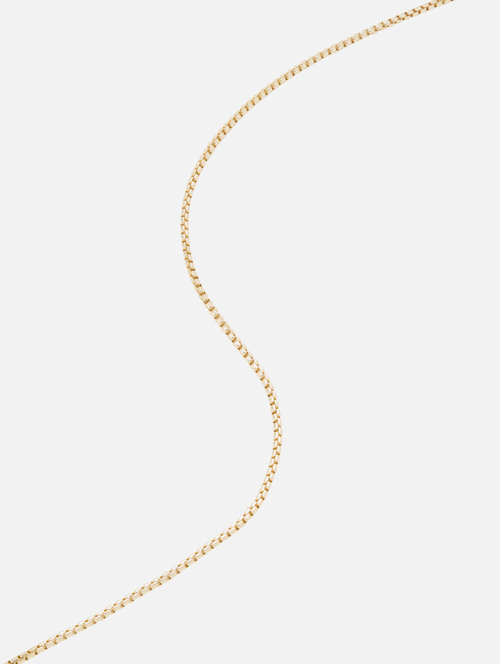 16" Thick Box Chain,HELENA ROSE,YELLOW GOLD,Image 1