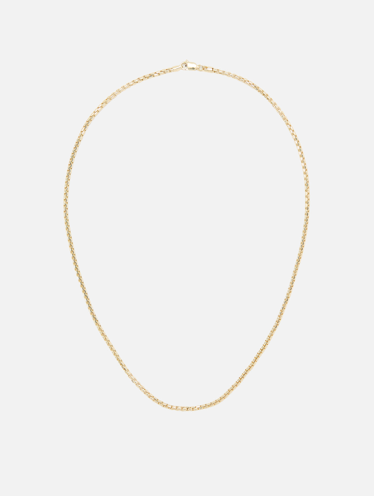 16" Thick Box Chain,HELENA ROSE,YELLOW GOLD,Image 1