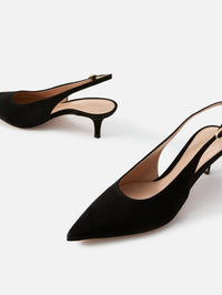 Slingback Pump 55mm,GIANVITO ROSSI,BLACK,Image 2