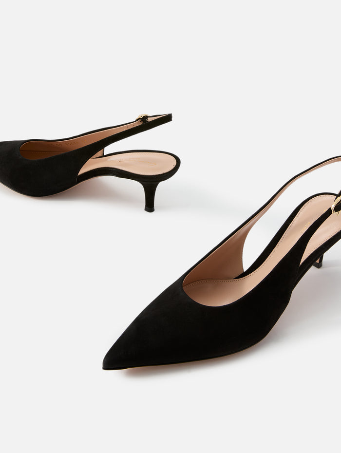 Slingback Pump 55mm,GIANVITO ROSSI,BLACK,Image 1