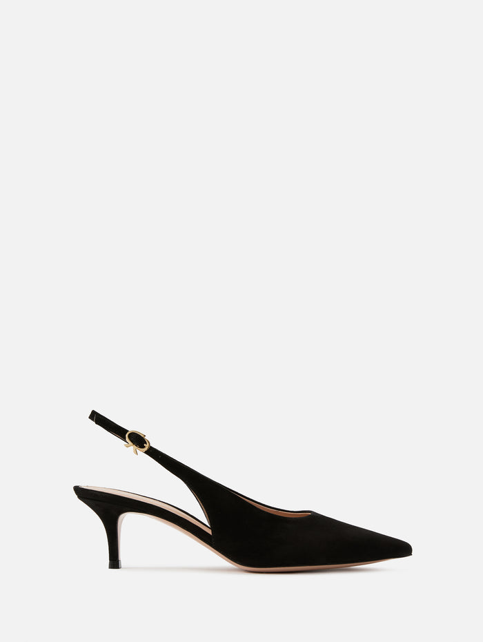 Slingback Pump 55mm,GIANVITO ROSSI,BLACK,Image 1