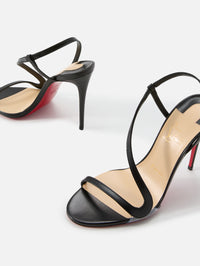 Rosalie PVC Sandal 100mm,CHRISTIAN LOUBOUTIN,BLACK,Image 2