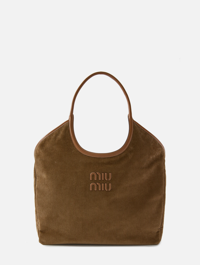 Ivy Velvet Tote,MIU MIU,CANNELLA,Image 1