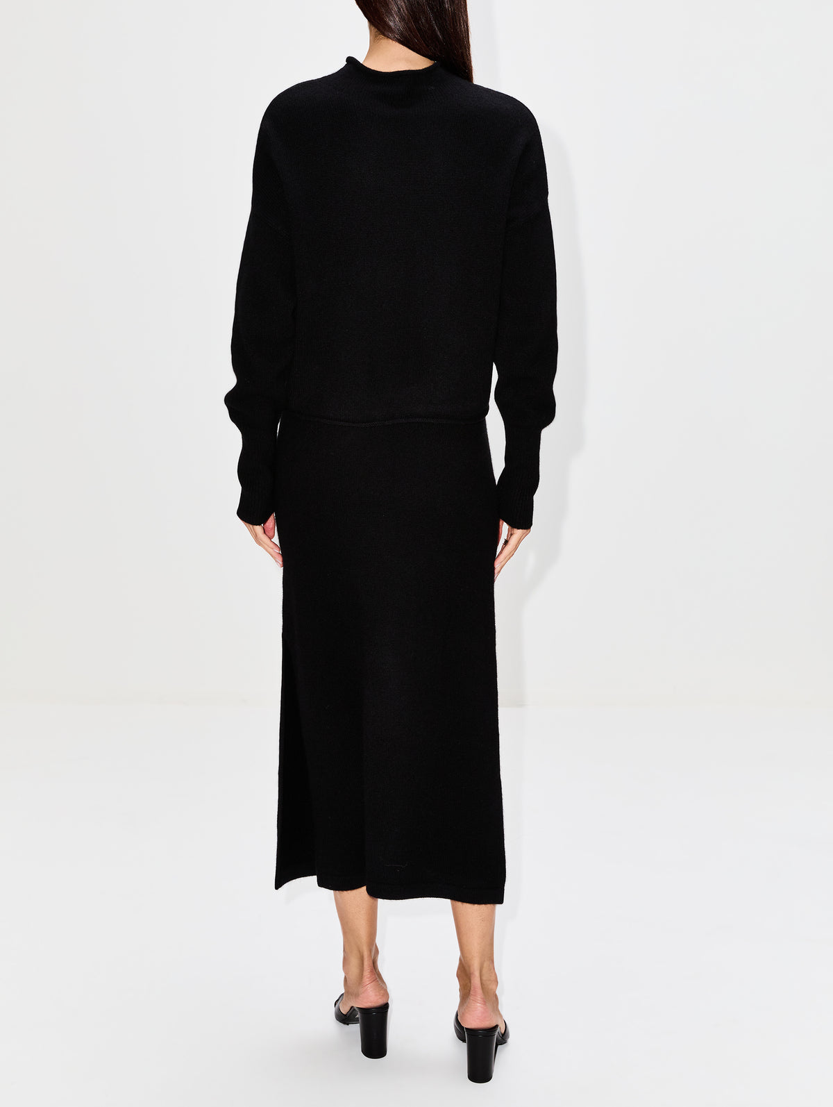 Dion Cashmere Skirt,ELYSEWALKER LABEL,CACAO BROWN,Image 8
