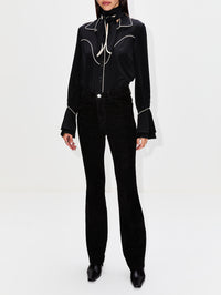 Black High Tides Shirt,JOHANNA ORTIZ,BLACK/ECRU,Image 2