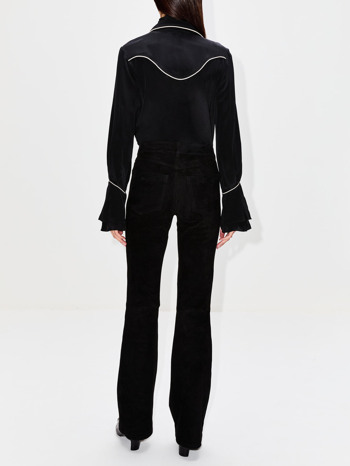 Black High Tides Shirt,JOHANNA ORTIZ,BLACK/ECRU,Image 3