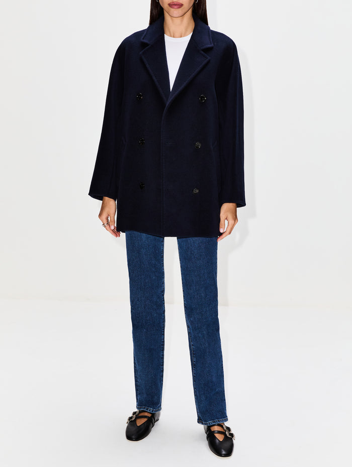Rebus Coat,MAX MARA,ULTRAMARINE,Image 1
