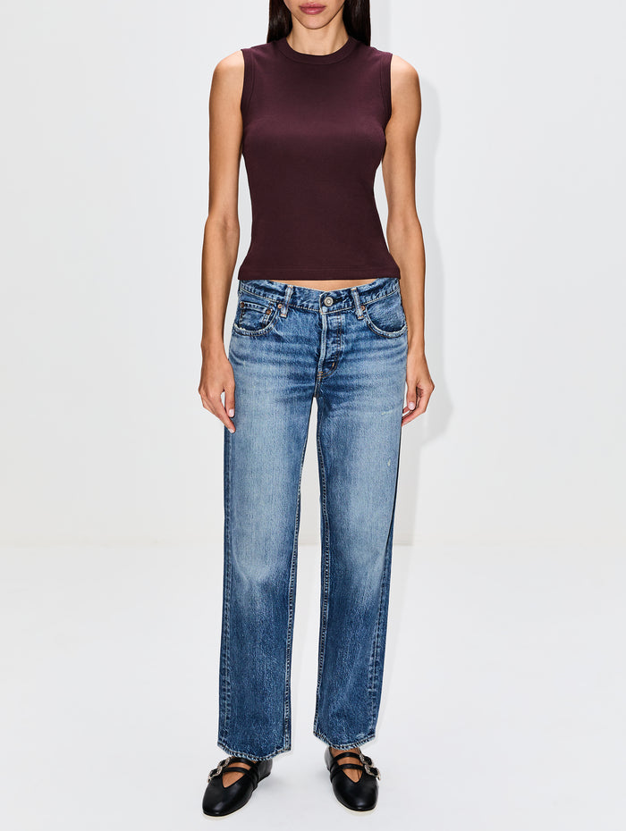 Esme Tank,FLORE FLORE,CHOCOLATE PLUM,Image 1