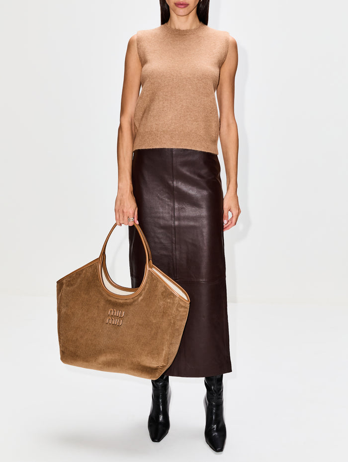 Ivy Velvet Tote,MIU MIU,CANNELLA,Image 1