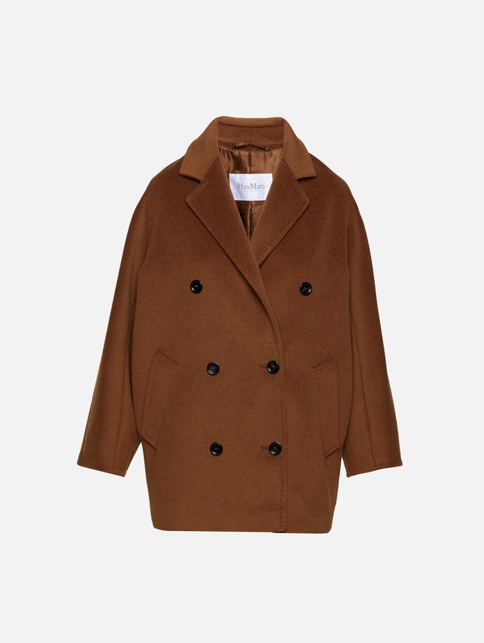Rebus Coat,MAX MARA,TOBACCO,Image 1