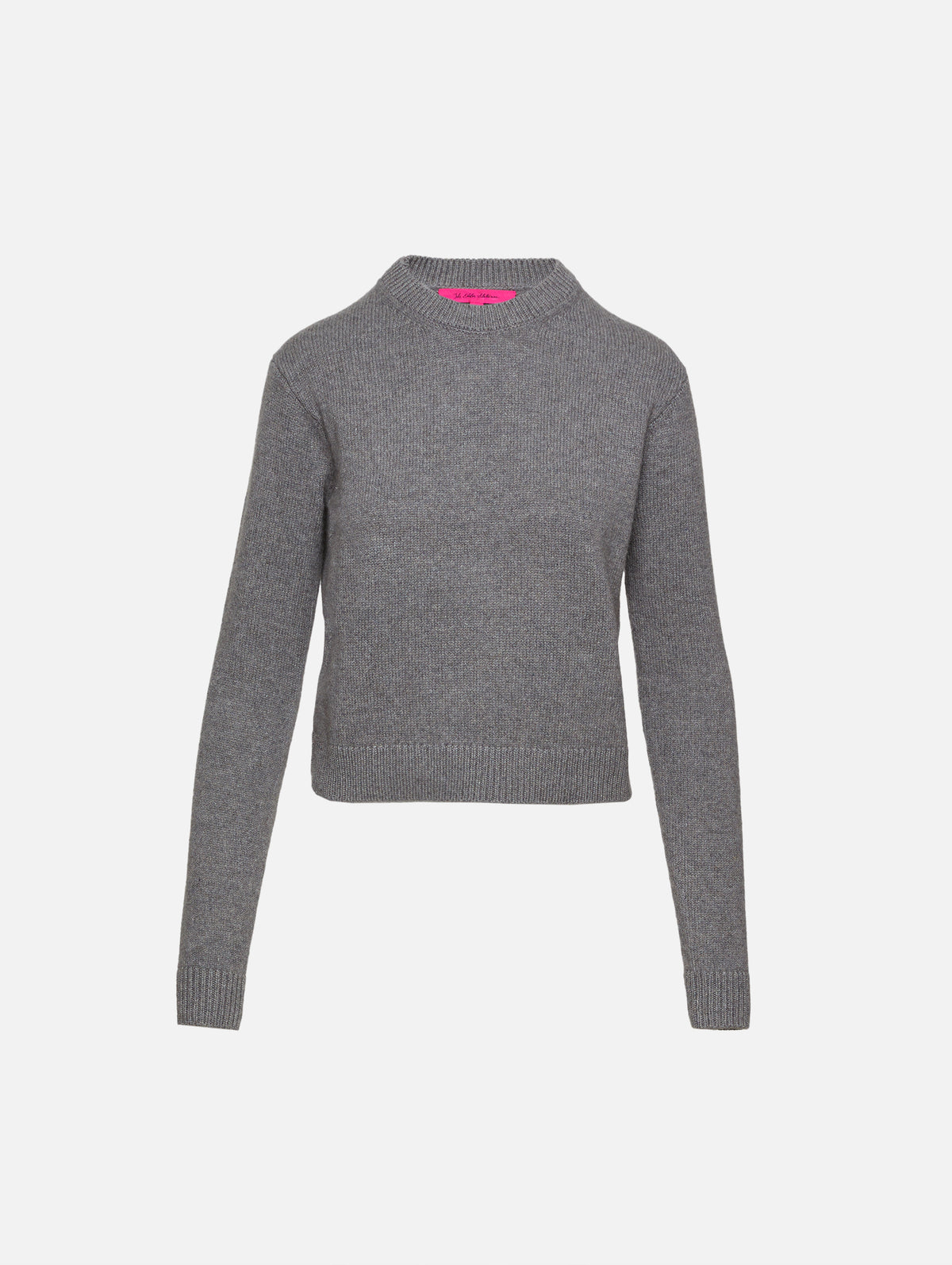Simple Crew Sweater,THE ELDER STATESMAN,LIGHT GREY,Image 1